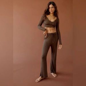 Urban outfitters brown lounge set